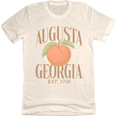 Augusta Georgia Golf Peaches Est. 1736 Natural Tee